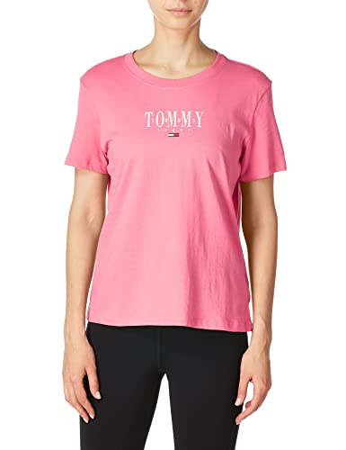 Tommy Jeans damska koszulka Essential z nadrukiem logo