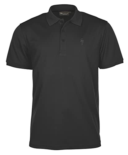 Pinewood Męska koszulka polo Ramsey Pique Shirt, czarna, L