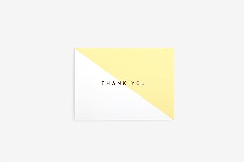 Dailylike Żółta kartka z życzeniami Thank you 9,7x7cm.