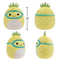 Pluszowa maskotka Squishmallows Pineapple w Scuba Mask 19 cm Jazwares