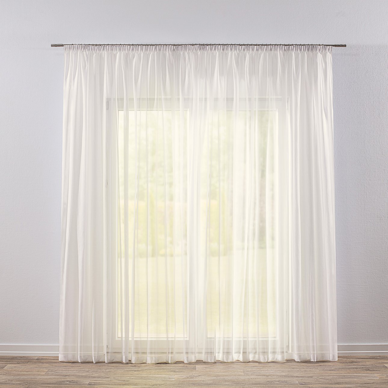 Dekoria Firana woalowa prosta na taśmie ecru 300x260cm Woale 1365-900-01