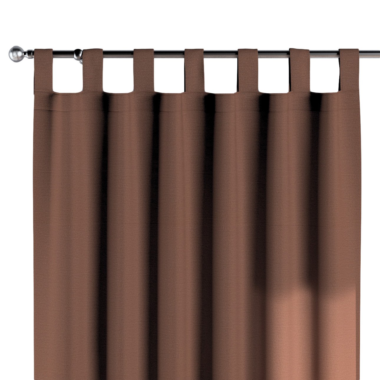 Dekoria Zasłona na szelkach 1 szt. brązowy 1szt 130 × 260 cm Loneta 310-133-09