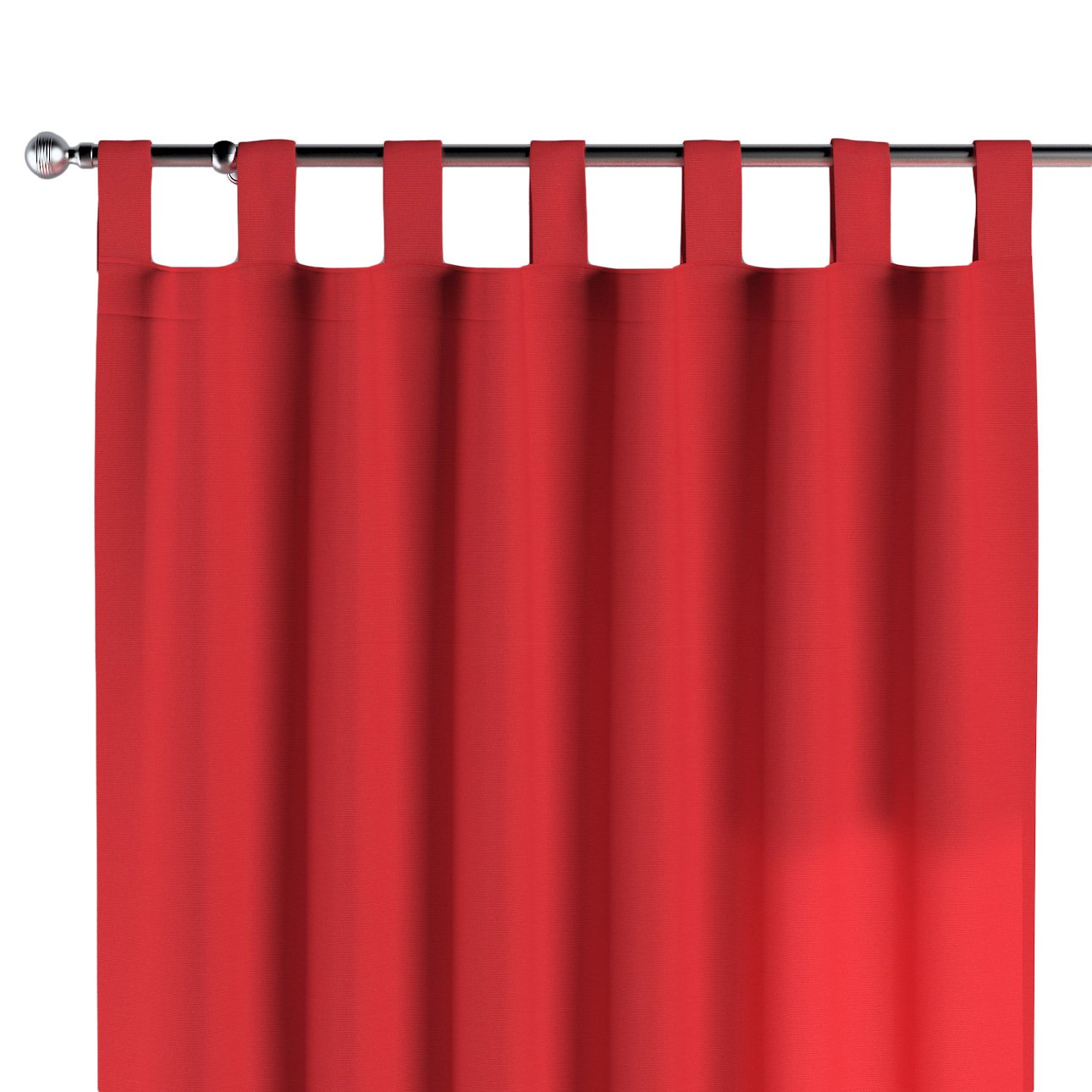 Dekoria Zasłona na szelkach 1 szt. czerwony 1szt 130 × 260 cm Loneta 310-133-43