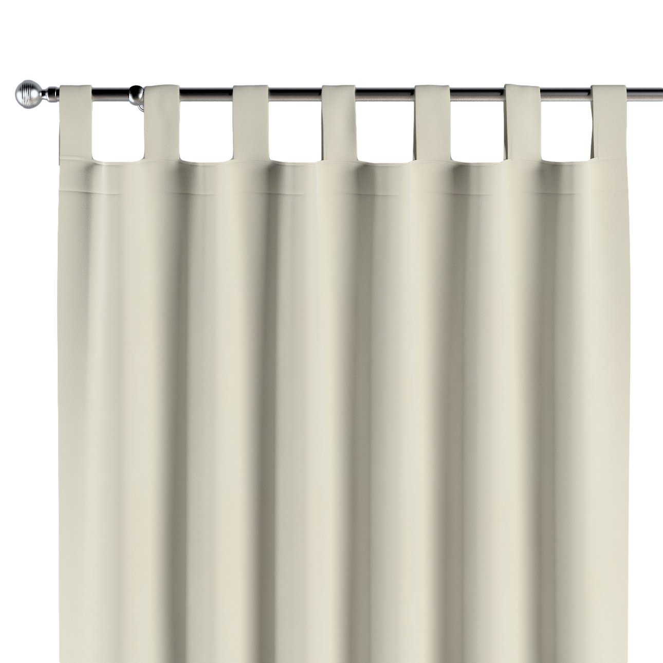 Dekoria Zasłona na szelkach 1 szt. śmietankowa biel 1szt 130 × 260 cm Velvet 310-704-10