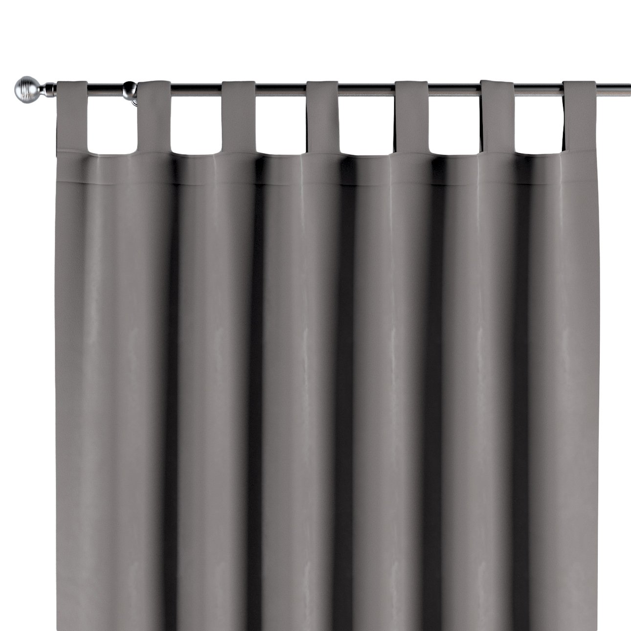 Dekoria Zasłona na szelkach 1 szt. gołębi szary 1szt 130 × 260 cm Velvet 310-704-11