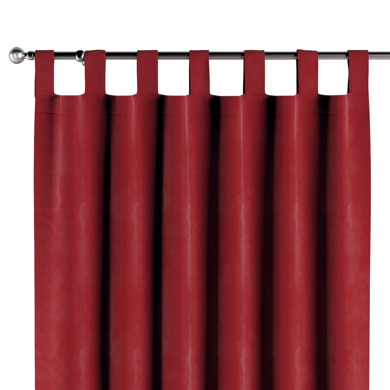 Dekoria Zasłona na szelkach 1 szt. intensywna czerwień 1szt 130 × 260 cm Velvet 310-704-15
