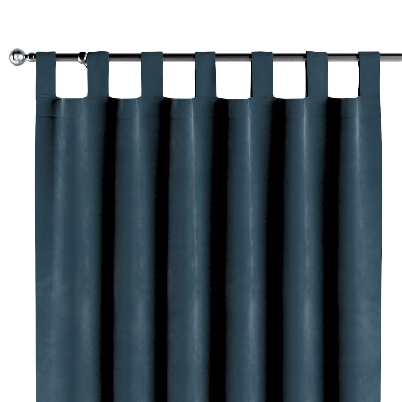 Dekoria Zasłona na szelkach 1 szt. pruski błękit 1szt 130 × 260 cm Velvet 310-704-16