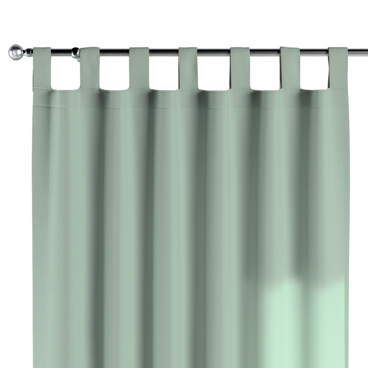 Dekoria Zasłona na szelkach 1 szt. zieleń eukaliptusa 1szt 130 × 260 cm Loneta 310-133-61