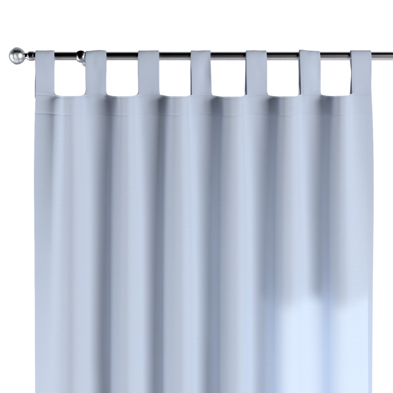 Dekoria Zasłona na szelkach 1 szt. pastelowy niebieski 1szt 130 × 260 cm Loneta 310-133-35