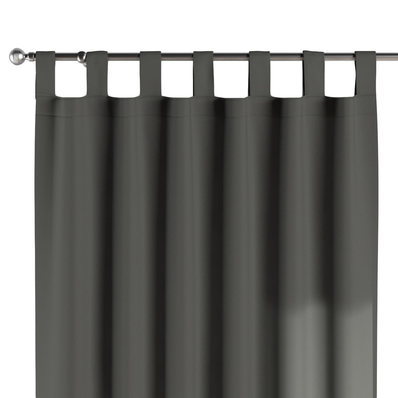 Dekoria Zasłona na szelkach 1 szt. szary 1szt 130 × 260 cm Quadro 310-136-14