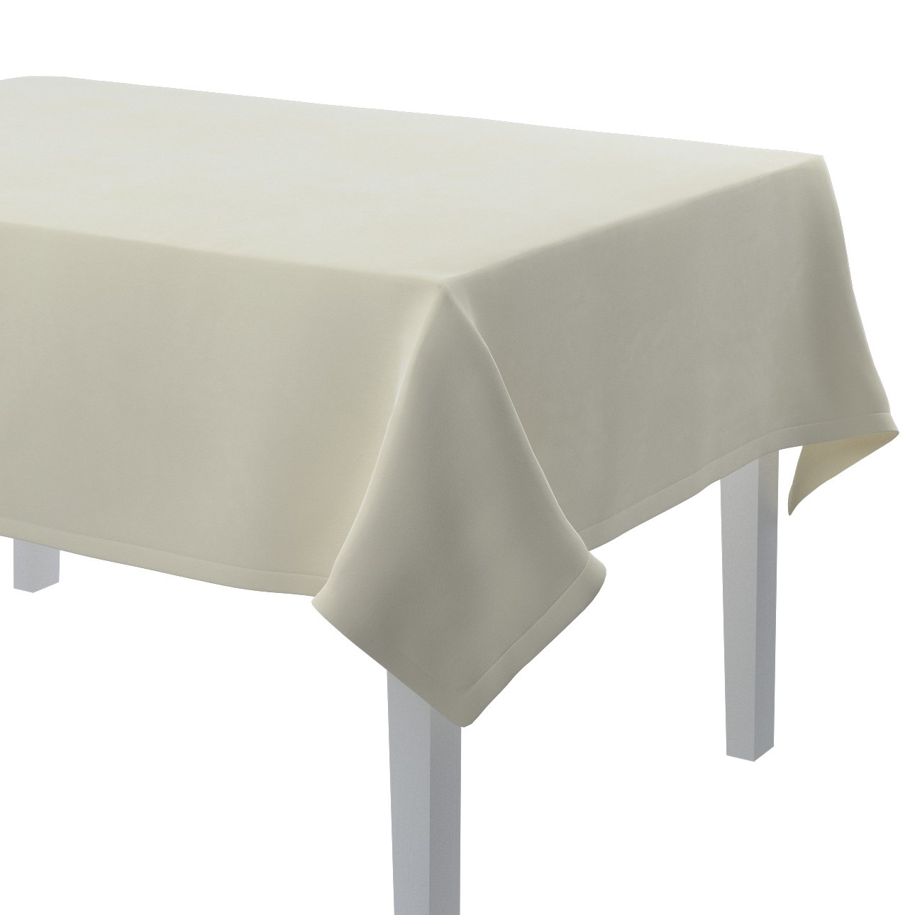 Dekoria Obrus prostokątny śmietankowa biel 130 × 130 cm Velvet