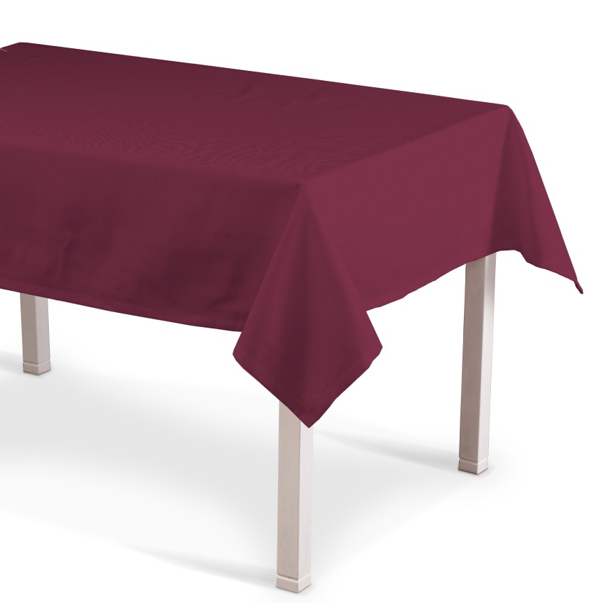 Dekoria Obrus prostokątny Plum śliwkowy) 130 × 130 cm Cotton Panama