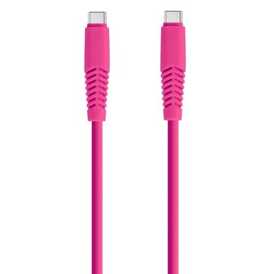 Kabel USB Typ-C - USB Typ-C XO KSC-C-1.526 2.1A 1.5 m Różowy