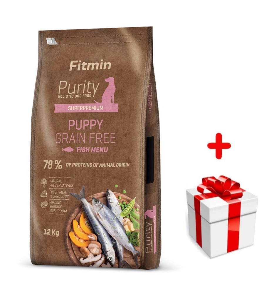 FITMIN Purity Puppy Grainfree Fish 12kg + niespodzianka dla psa GRATIS!