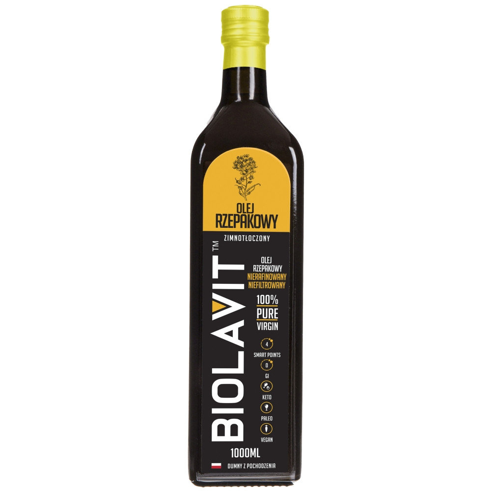 Biolavit Biolavit Olej rzepakowy zimnotłoczony - 1000 ml