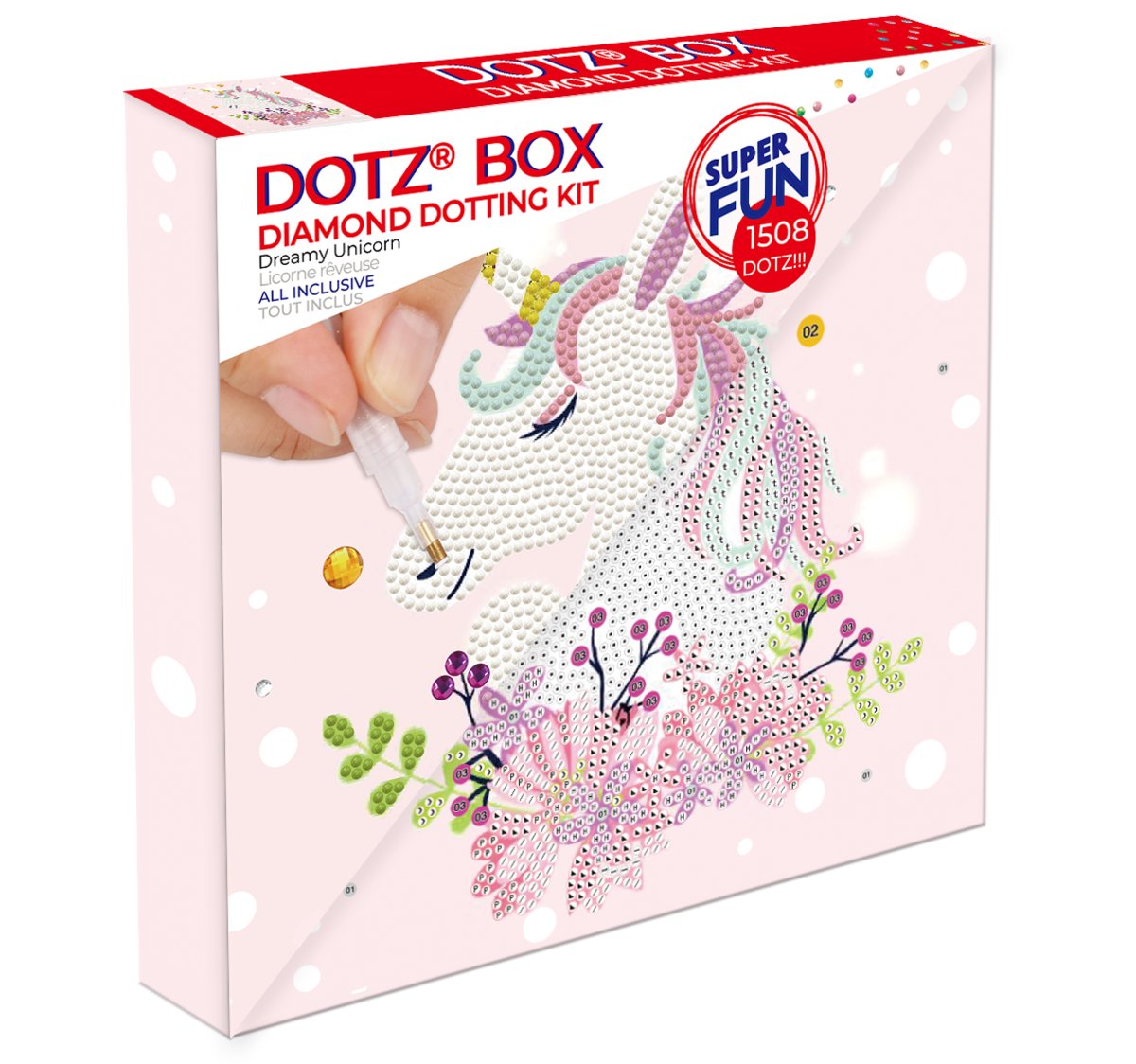 DIAMOND DOTZ, haft diamentowy, zestaw Dreamy Unicorn