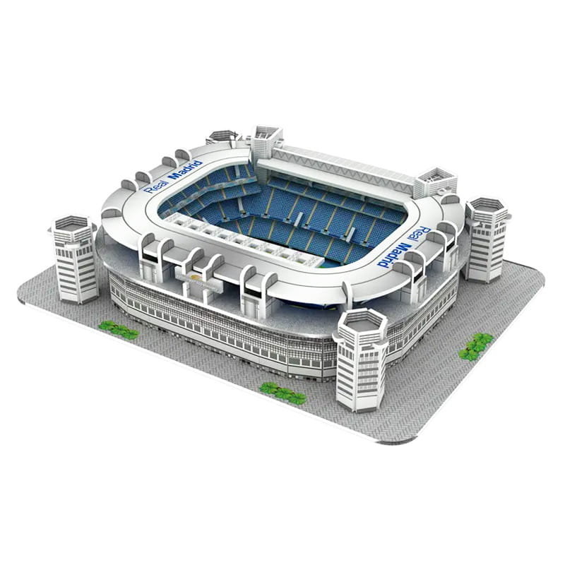 Mini stadion piłkarski - SANTIAGO BERNABEU - Real Madryt FC - Puzzle 3D 41 elementów