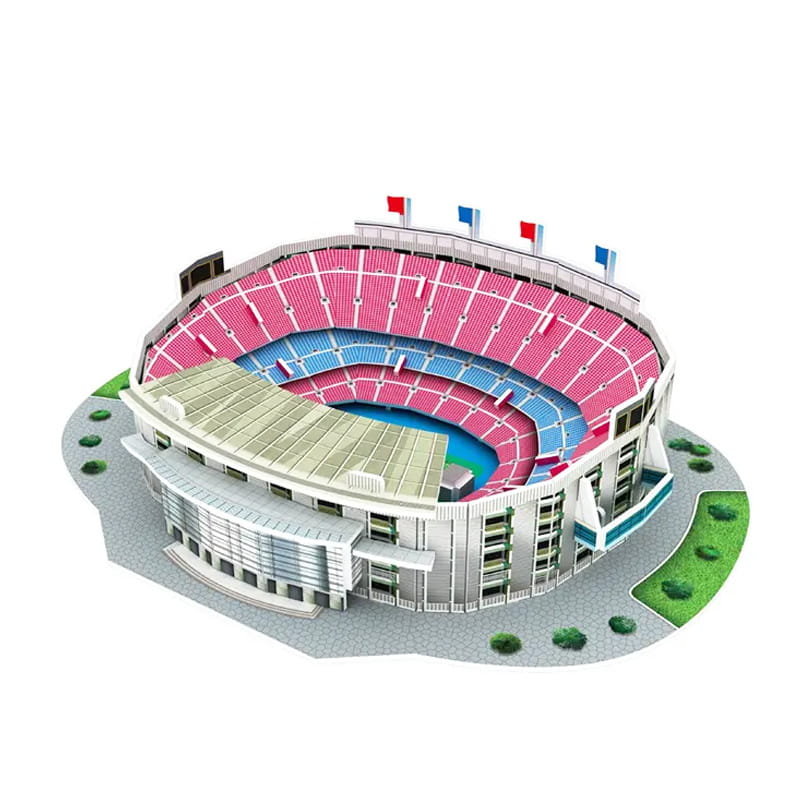 Mini stadion piłkarski - CAMP NOU - Barcelona FC - Puzzle 3D 27 elementów