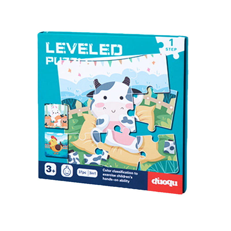 Puzzle magnetyczne - Poziom 1 - Krówka, Zajączek, Kurka