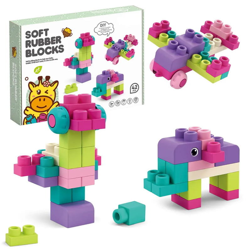 SOFT blocks - miękkie klocki konstrukcyjne 42 elementy