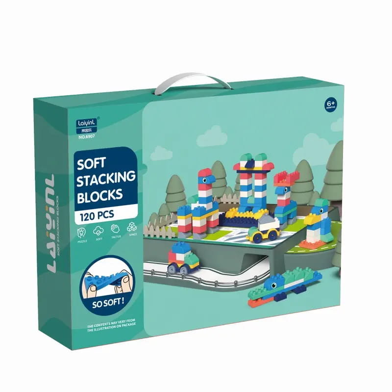 SOFT blocks - miękkie klocki konstrukcyjne 120 elementów