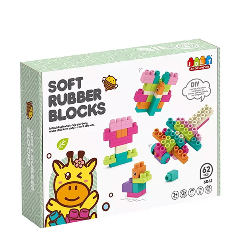SOFT blocks - miękkie klocki konstrukcyjne 62 elementy