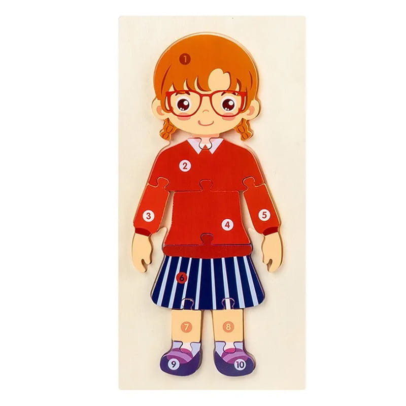 Puzzle drewniane - Zawody - Nauczycielka