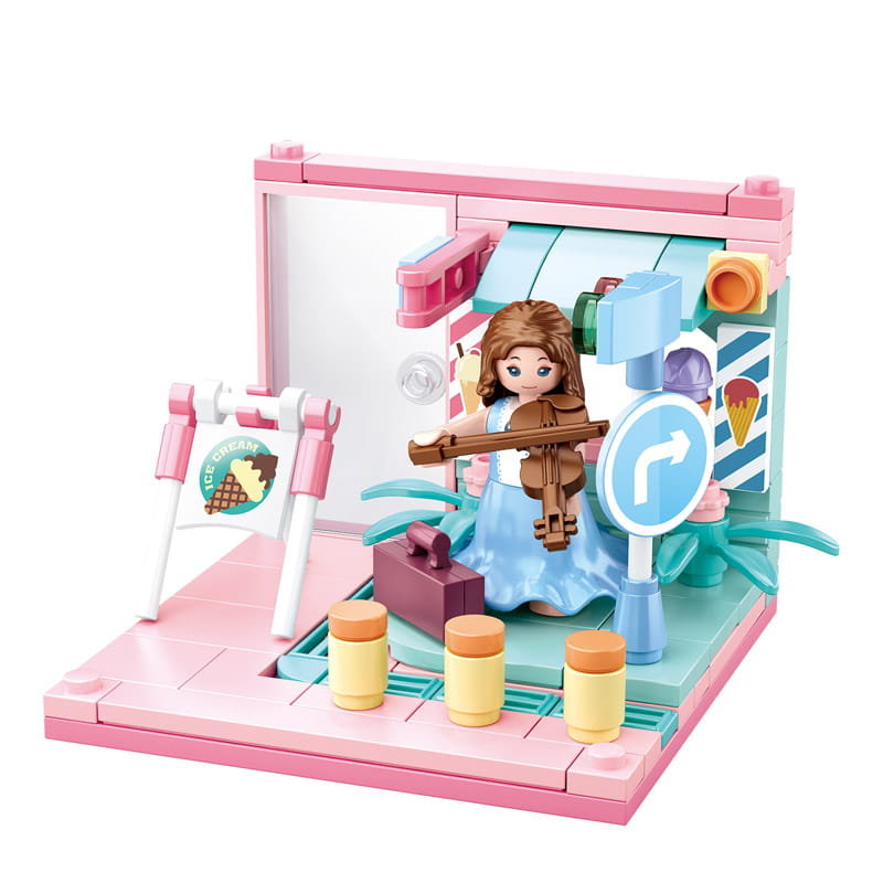 SKRZYPCE - mini pokoik klocki - Sluban - 110 elementów