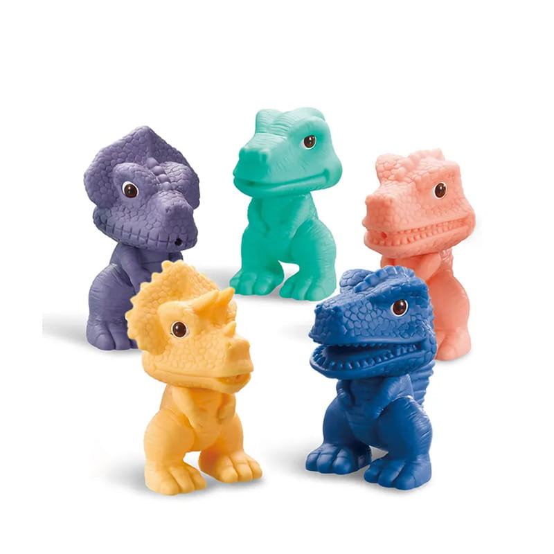 Dinozaury sensoryczne - miękkie klocki 5 szt