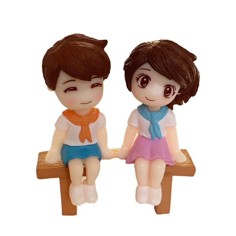 Figurki Dziewczynka i chłopiec z Monachium