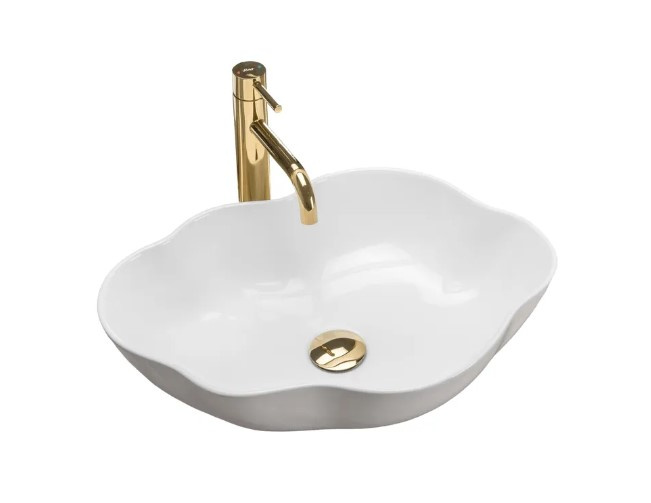 Rea Umywalka nablatowa Pearl White U0265