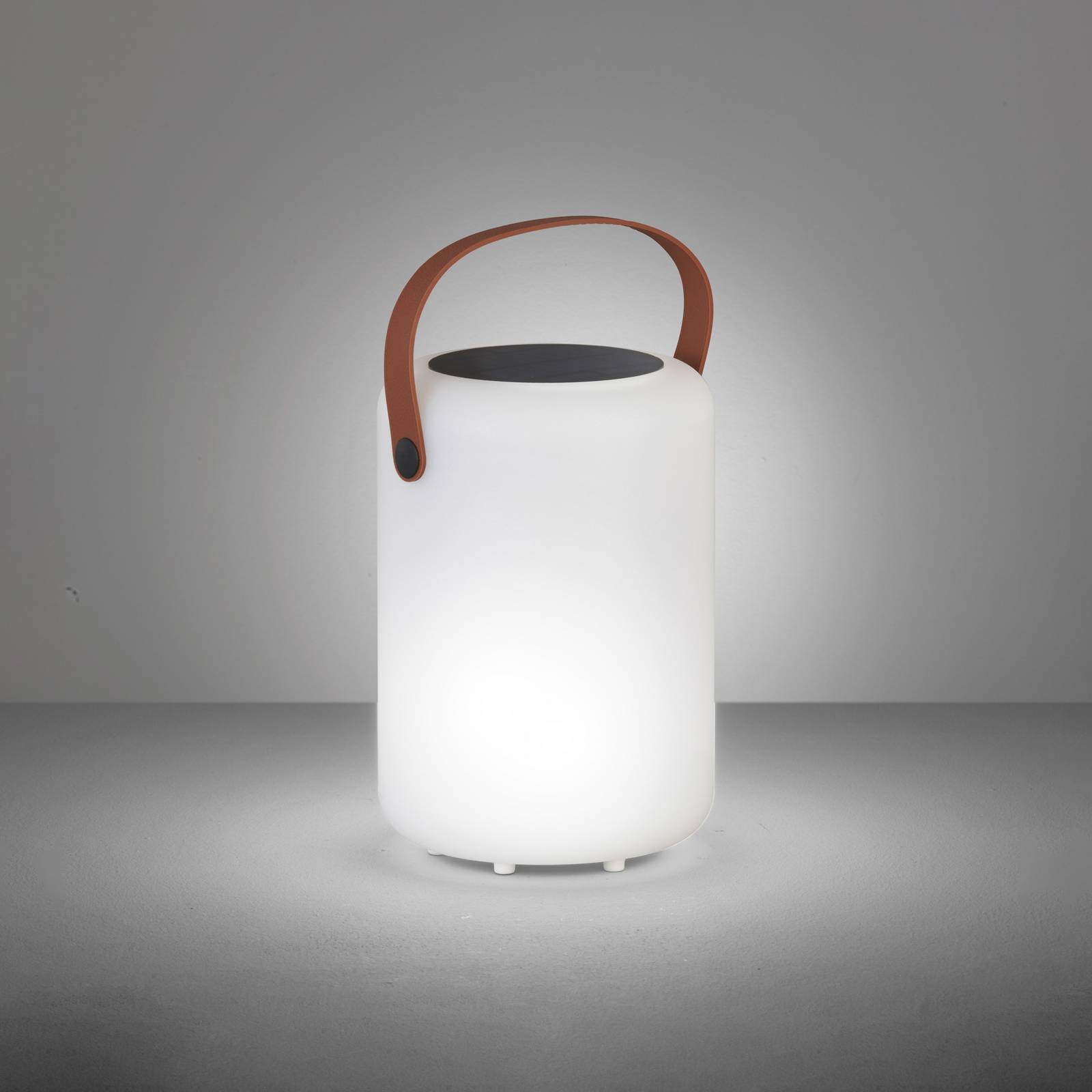 FH Lighting Lampa stołowa solarna LED Orno, ciepła biel i RGB