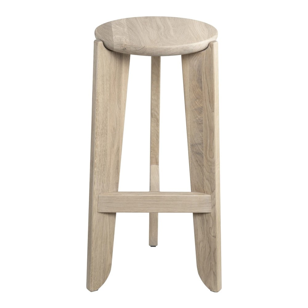 Naturalny stołek z litego drewna dębowego Eli – Blomus