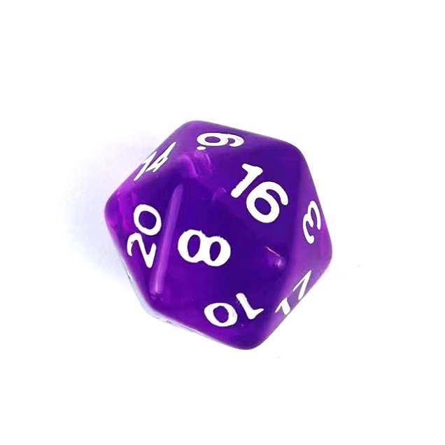 Kostka RPG Eliksir Mocy Kość Dwudziestościenna K20