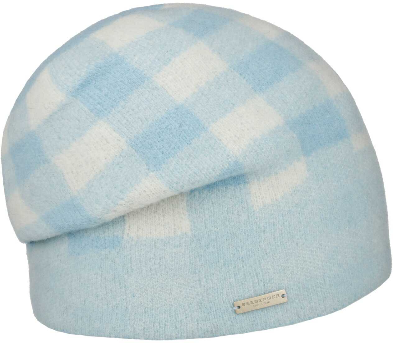 Czapka z Sukna Welnianego Headsock by Seeberger, niebieski, One Size