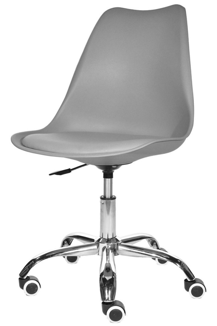Krzesło obrotowe do biurka MONZA OFFICE LIGHT GREY PU
