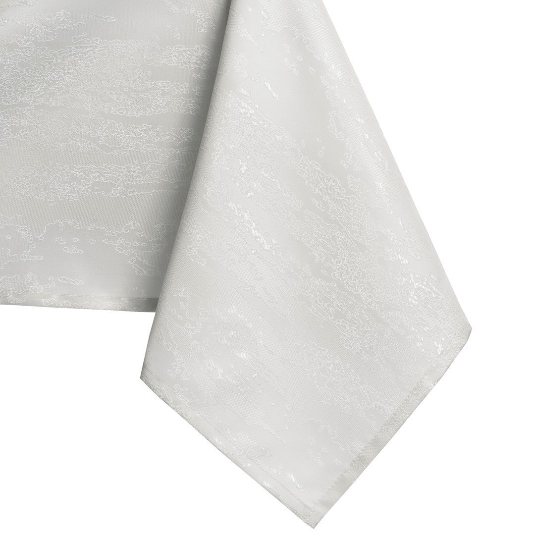Obrus Vesta Kremowy Tłoczony Nowoczesny 150 koło AmeliaHome - TCLOTH/AH/VESTA/HMD/CREAM/R150X150