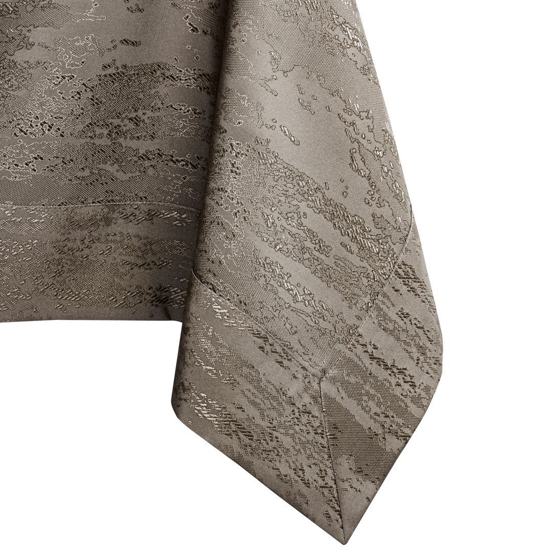 Obrus Vesta Cappuccino Tłoczony Nowoczesny 30x100 AmeliaHome - TCLOTH/AH/VESTA/BRD/CAPPUCCINO/30X100