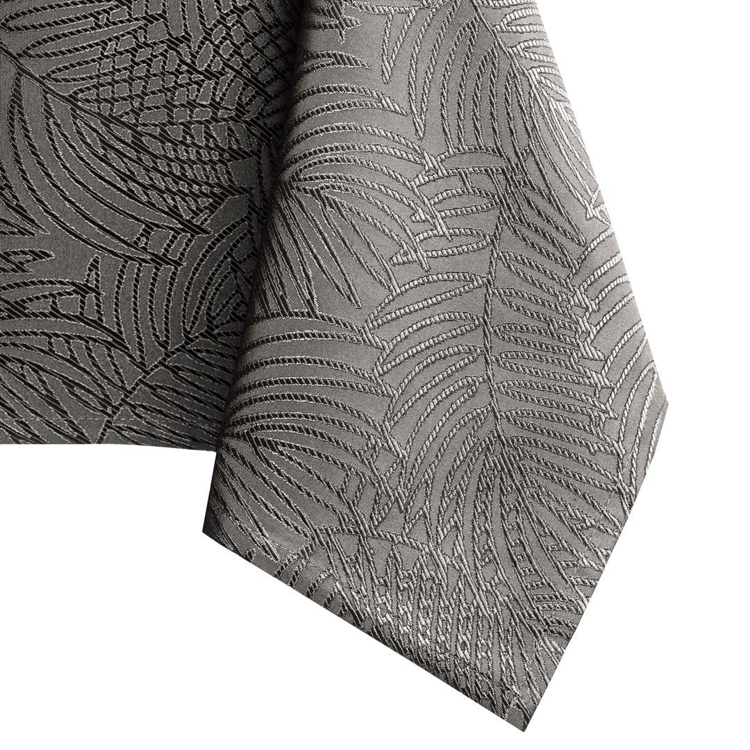 Obrus Gaia Brązowy Tłoczony Roślinny 40x120 AmeliaHome - TCLOTH/AH/GAIA/HMD/COCOA/40X120
