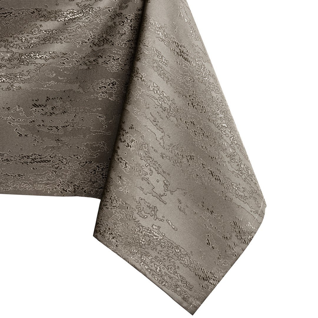 Obrus Vesta Cappuccino Tłoczony Nowoczesny 140x200 owal AmeliaHome - TCLOTH/AH/VESTA/HMD/CAPPUCCINO/O140X200