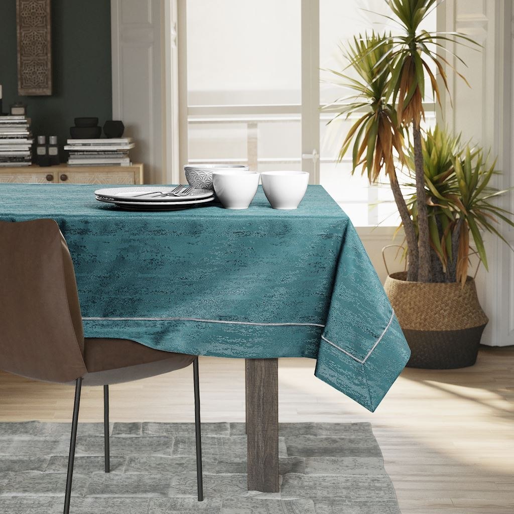 Obrus Vesta Morski Tłoczony Nowoczesny 140x140 AmeliaHome - TCLOTH/AH/VESTA/BRD/PPG/MARINE/140X140