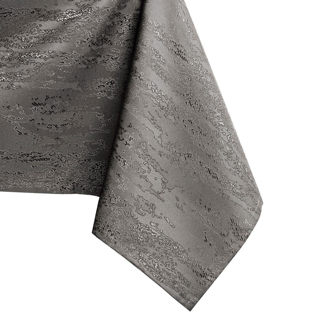 Obrus Vesta Brązowy Tłoczony Nowoczesny 130x180 owal AmeliaHome - TCLOTH/AH/VESTA/HMD/COCOA/O130X180