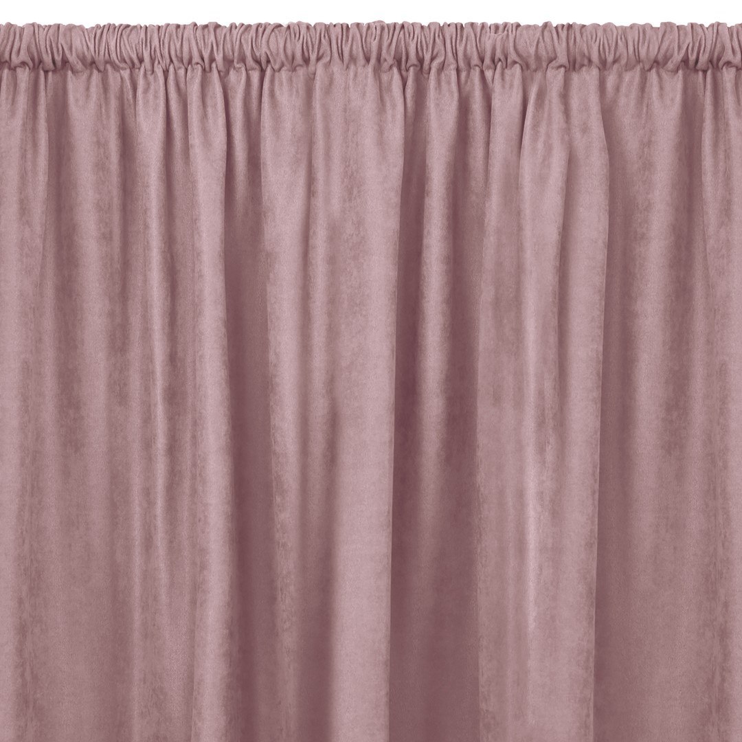 Zasłona MILANA kolor różowy styl klasyczny tunel 5 cm szenila 140x175 homede - CURT/HOM/MILANA/CHENILLE/TUNNEL/ROSE/140x175