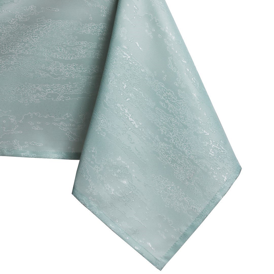 Obrus Vesta Miętowy Tłoczony Nowoczesny 40x120 AmeliaHome - TCLOTH/AH/VESTA/HMD/MINT/40X120