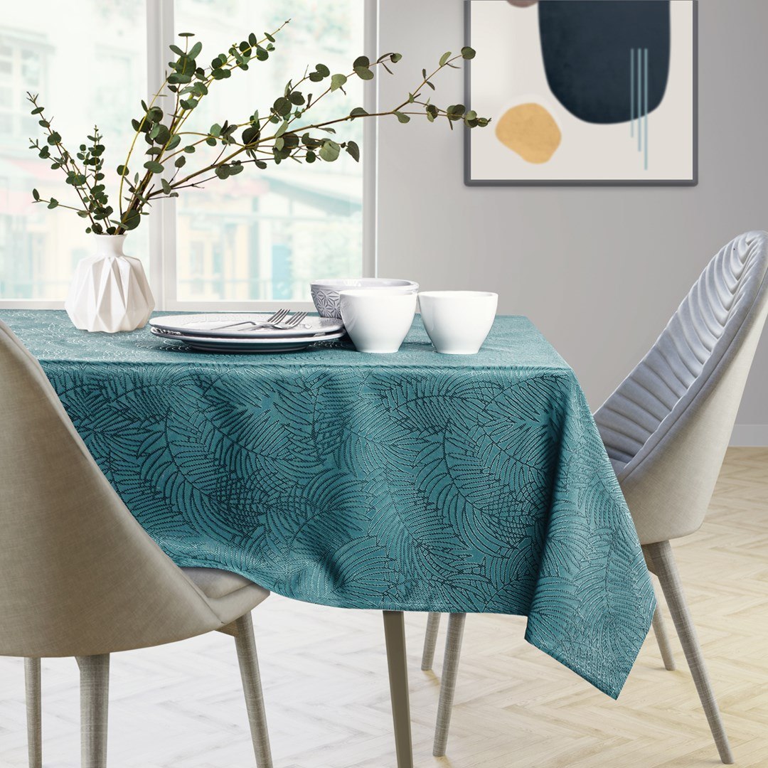 Obrus Gaia Morski Tłoczony Roślinny 40x40 AmeliaHome - TCLOTH/AH/GAIA/HMD/MARINE/40X40