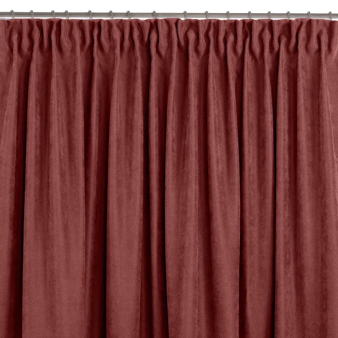 Zasłona MILANA kolor koralowy styl klasyczny taśma smok transparentna 7,5 cm szenila 140x175 homede - CURT/HOM/MILANA/CHENILLE/P