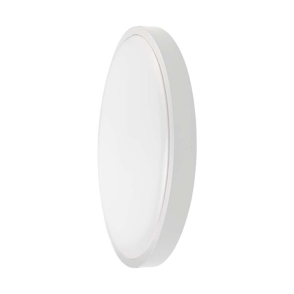 Plafon V-TAC 24W LED Okrągły IP44 Czujnik Ruchu Mikrofalowy 30cm Biały VT-8624S 4000K 2400lm