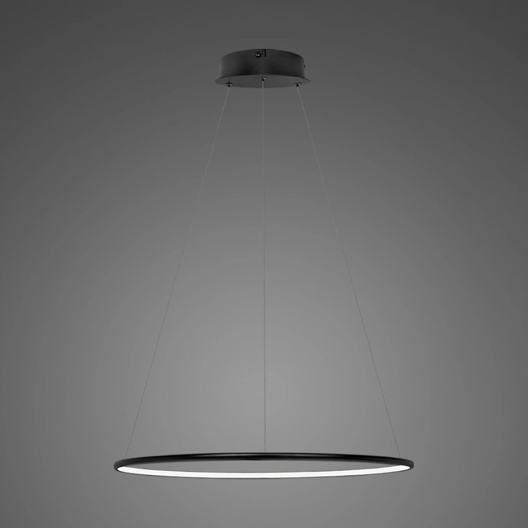 Lampa wisząca Ledowe Okręgi No.1 Φ40 in 4k 21W czarna Altavola Design