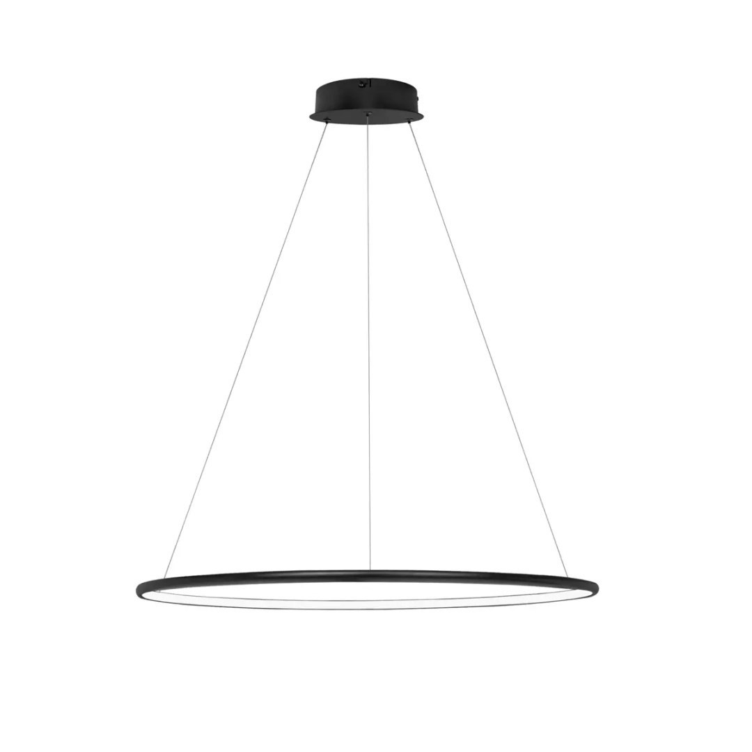 Lampa wisząca Ledowe Okręgi No.1 Φ80 cm in 3k 43W czarna Altavola Design