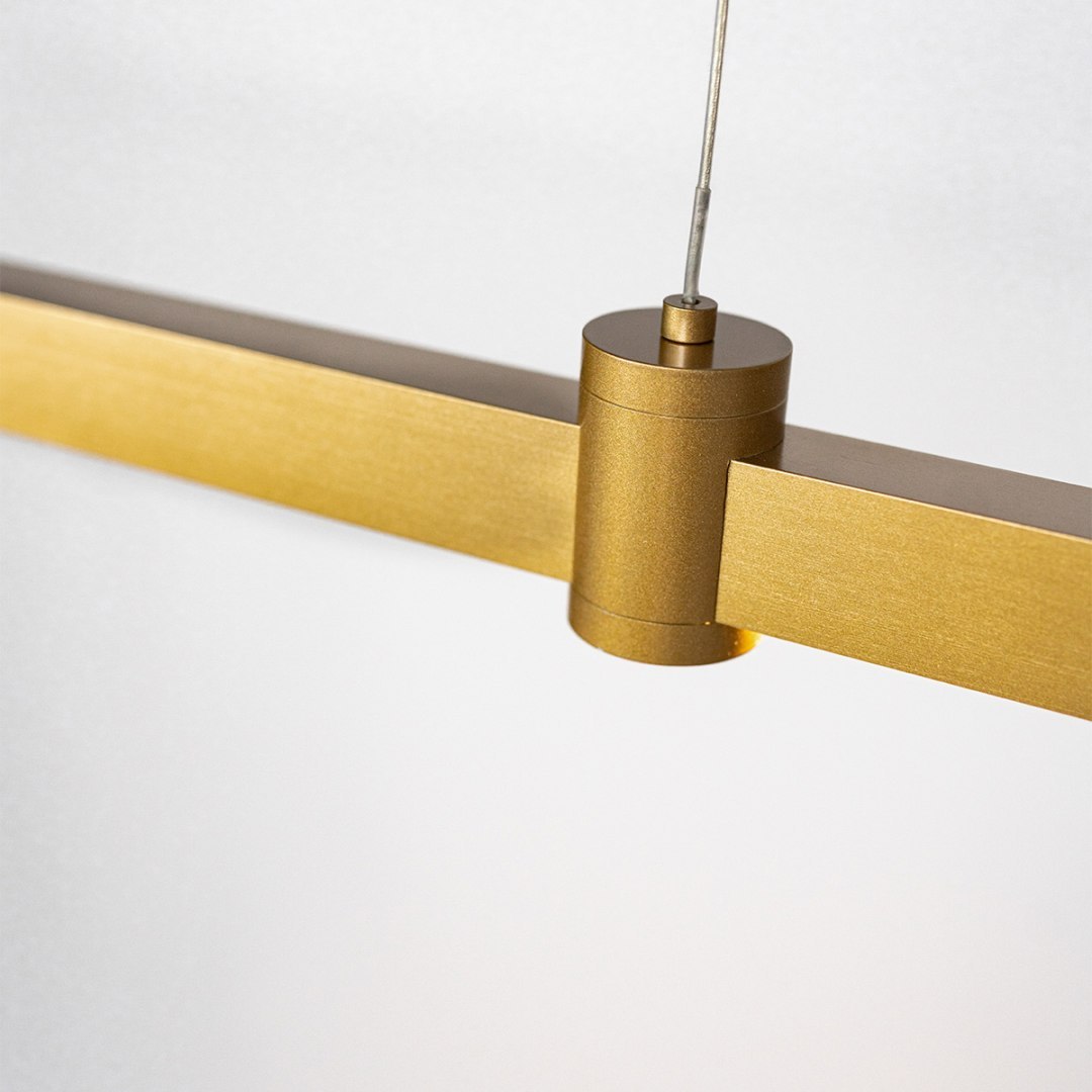 Ledowa lampa wisząca Diamante No.3 100 cm złota Altavola Design